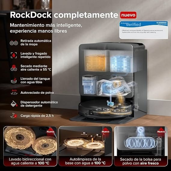 Roborock Saros 20 robot aspirador succión 36000 Pa